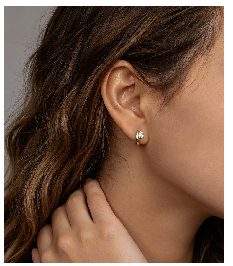 Moissanite Hoops