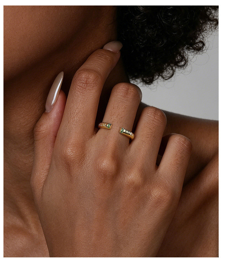 Sage Pavé Ring