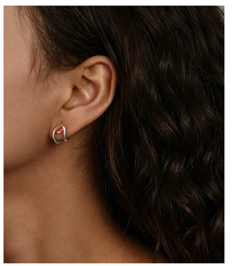 Amber Studs