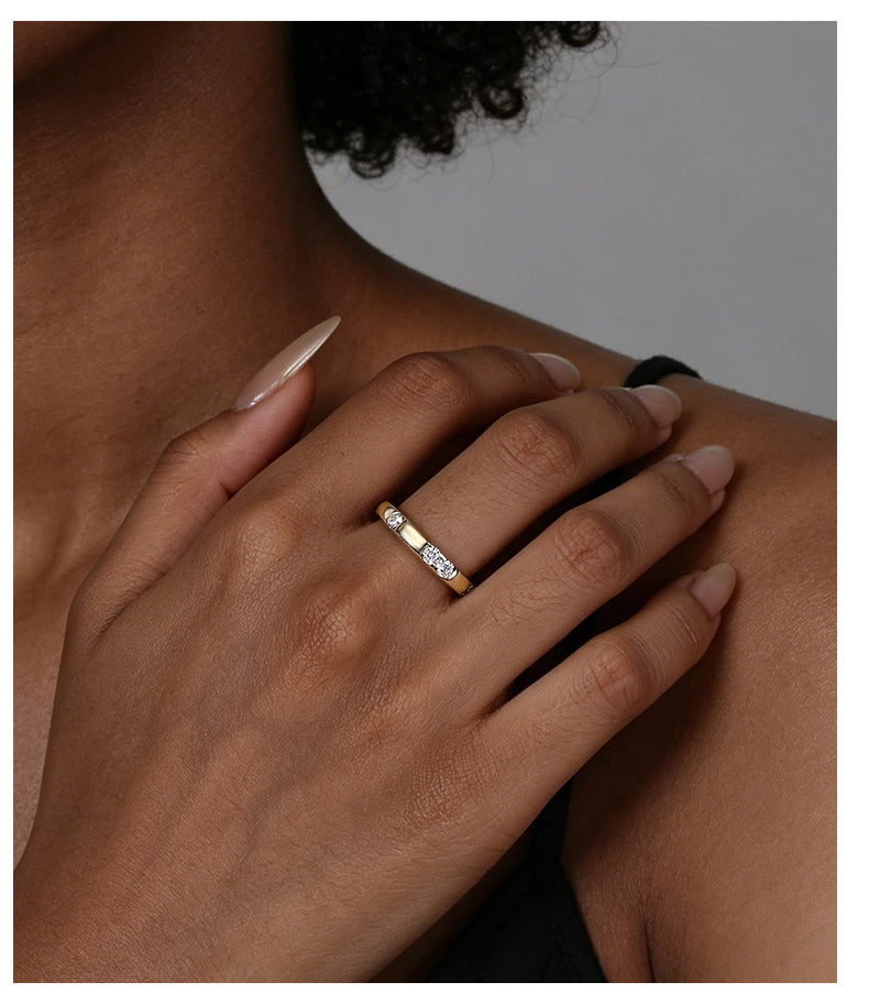 Shimmer Stack Ring