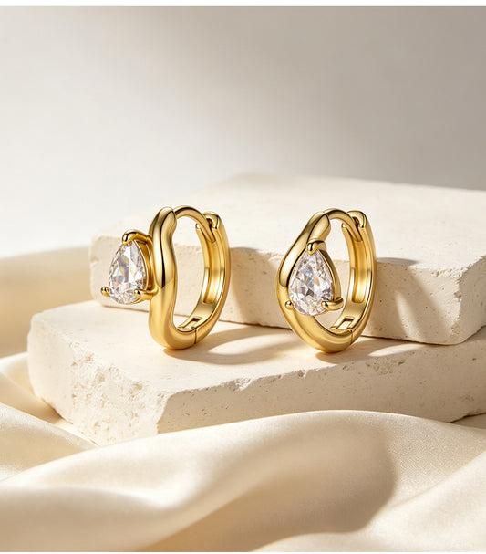 Moissanite Hoops