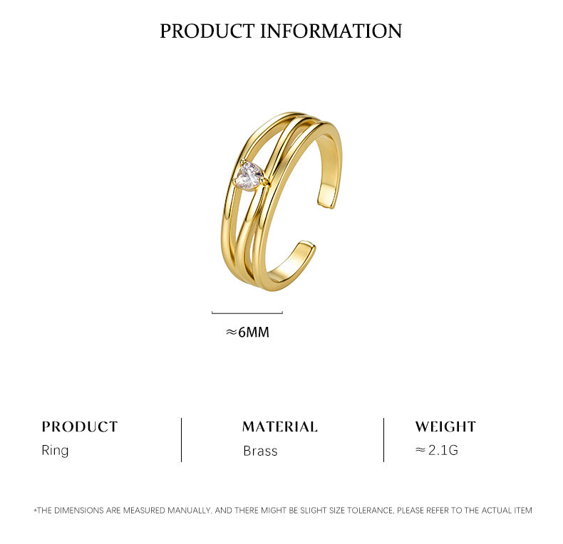 Geo Solitaire Ring