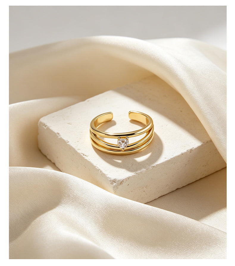 Geo Solitaire Ring