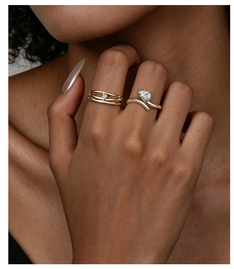 Geo Solitaire Ring