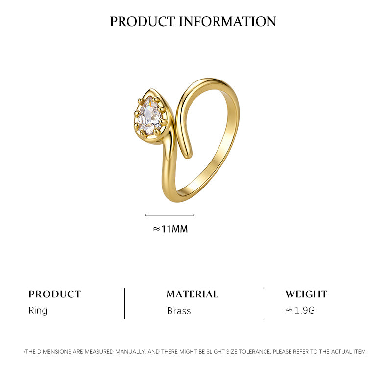Moissanite 14K Gold Plated Ring Prong Modern
