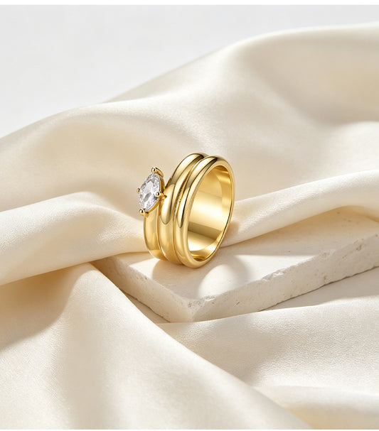 Moissanite Brilliant Ring