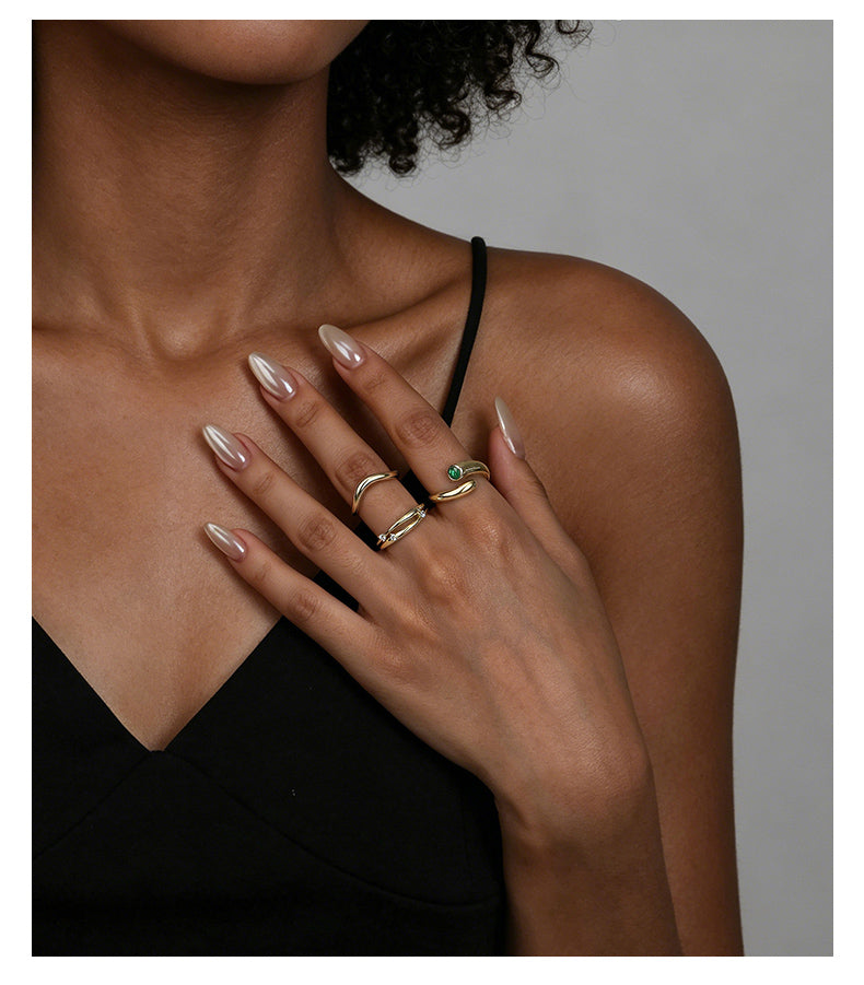 Sage Bezel Ring