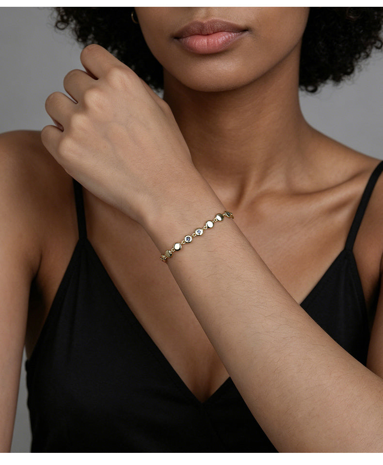 Rosé Bezel Bracelet