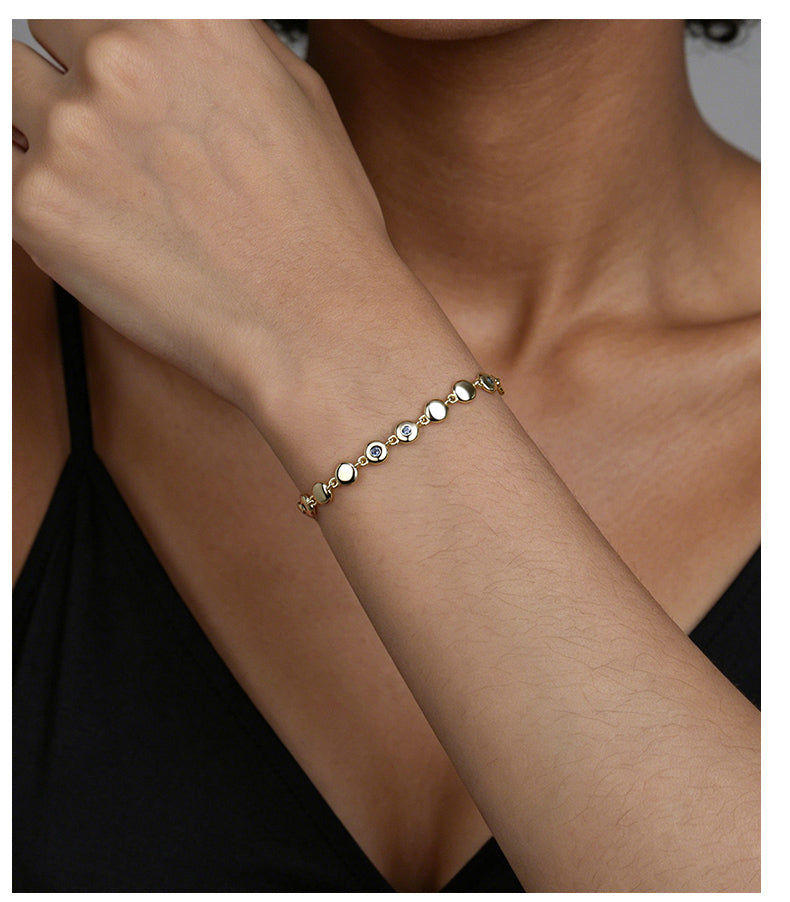 Rosé Bezel Bracelet